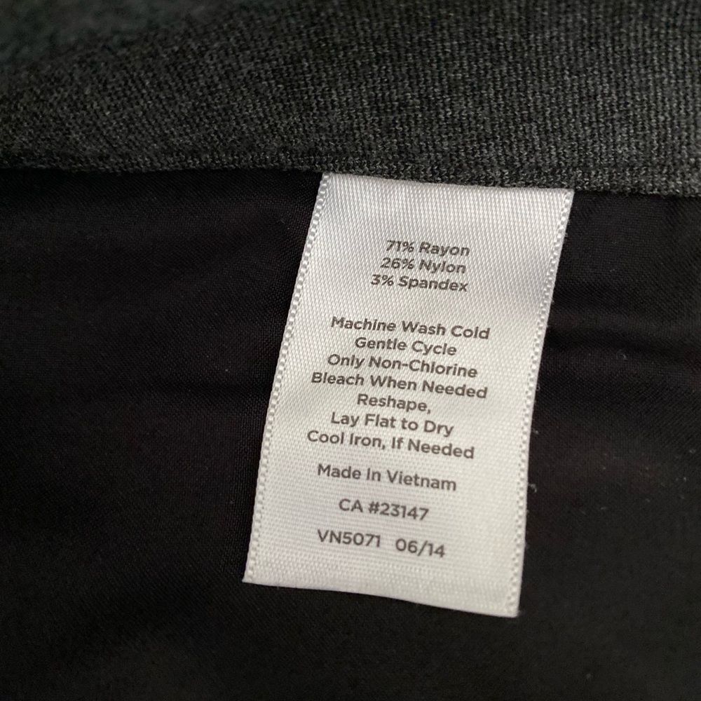 Talbots Women's Gray/Black Size 8 Point Pants - Picture 2 of 7